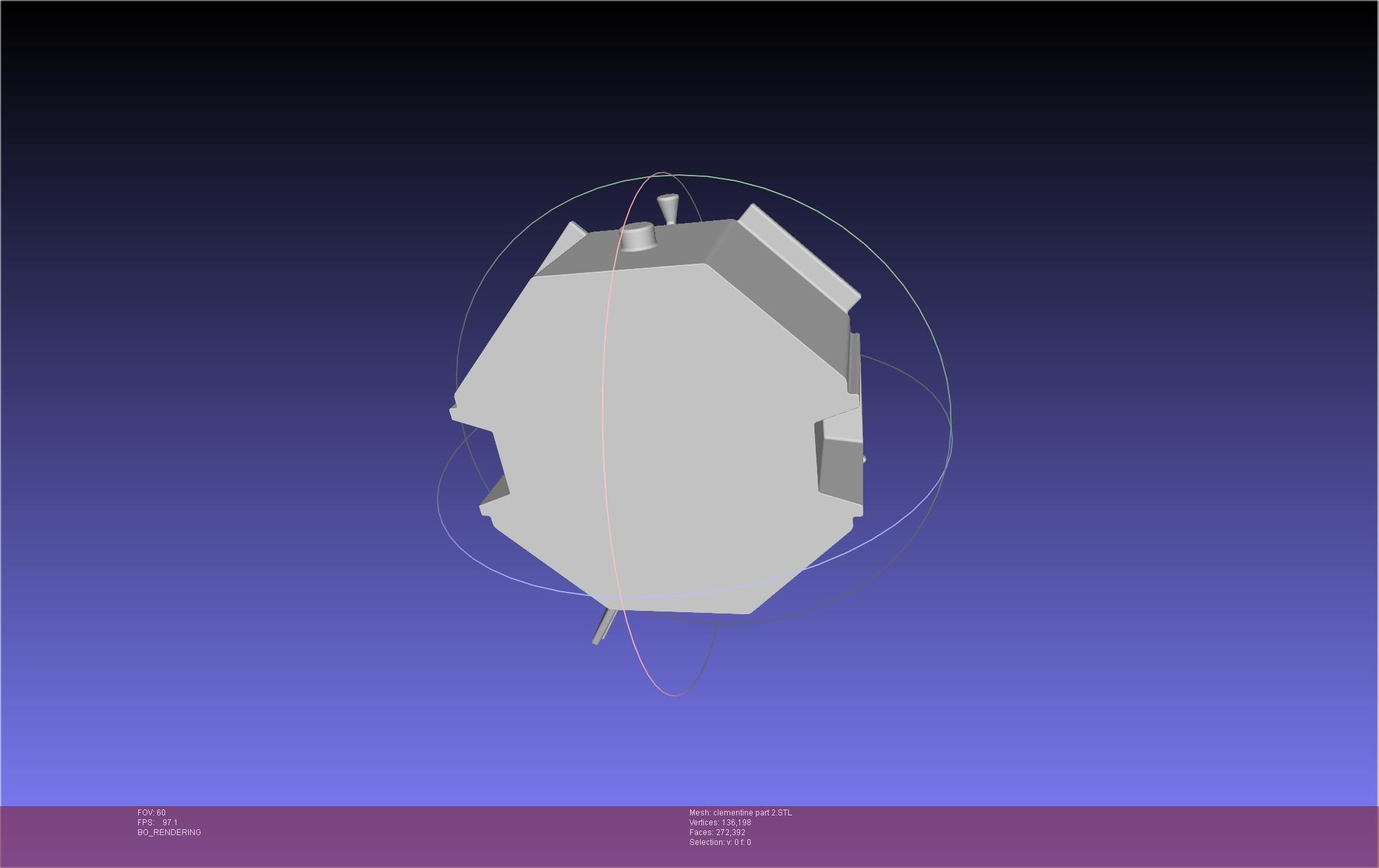 NASA Clementine Printable Model 3D print model_91