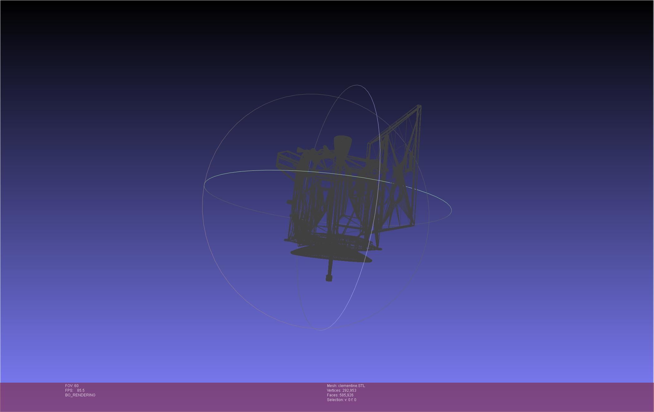 NASA Clementine Printable Model 3D print model_46