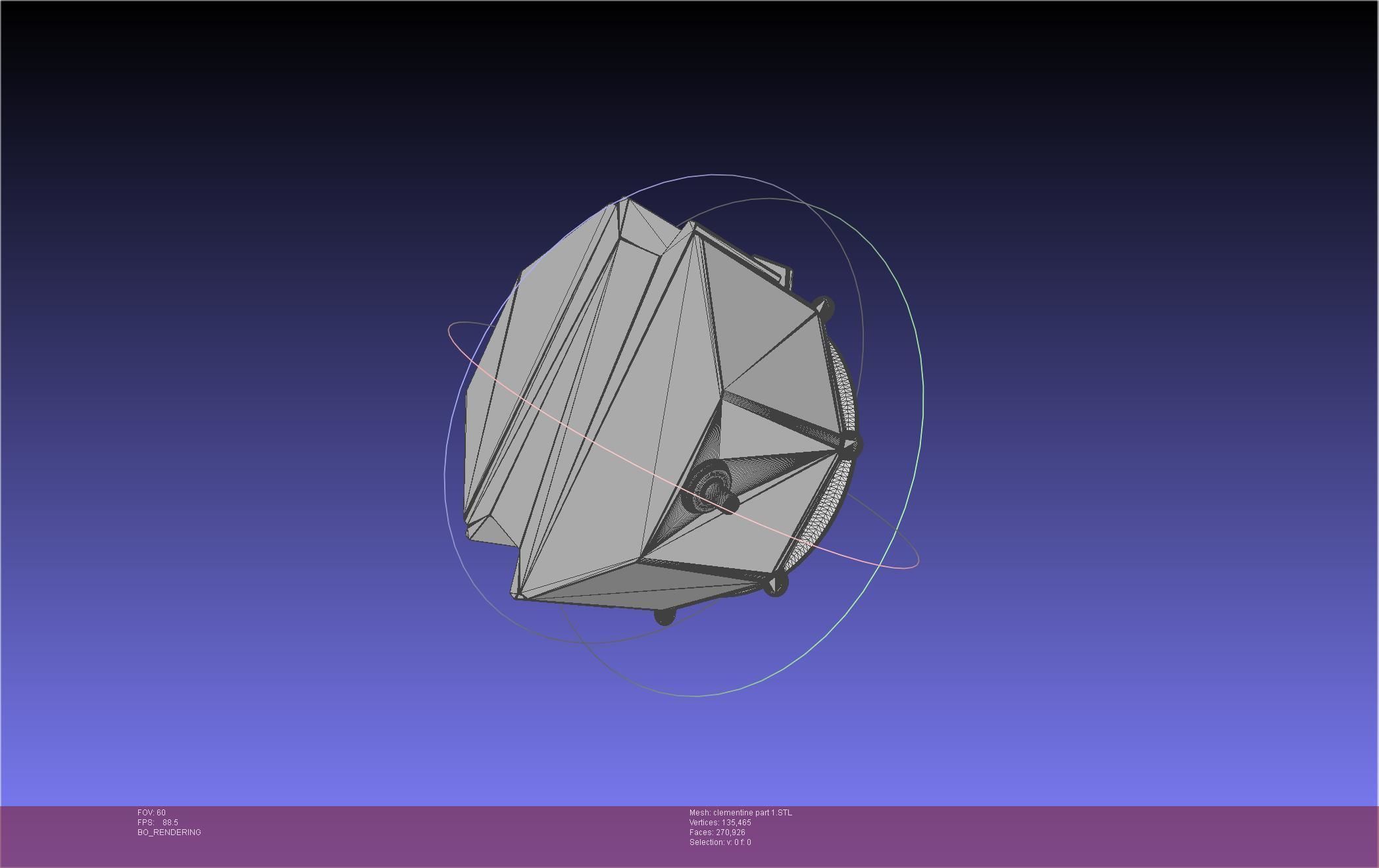 NASA Clementine Printable Model 3D print model_109