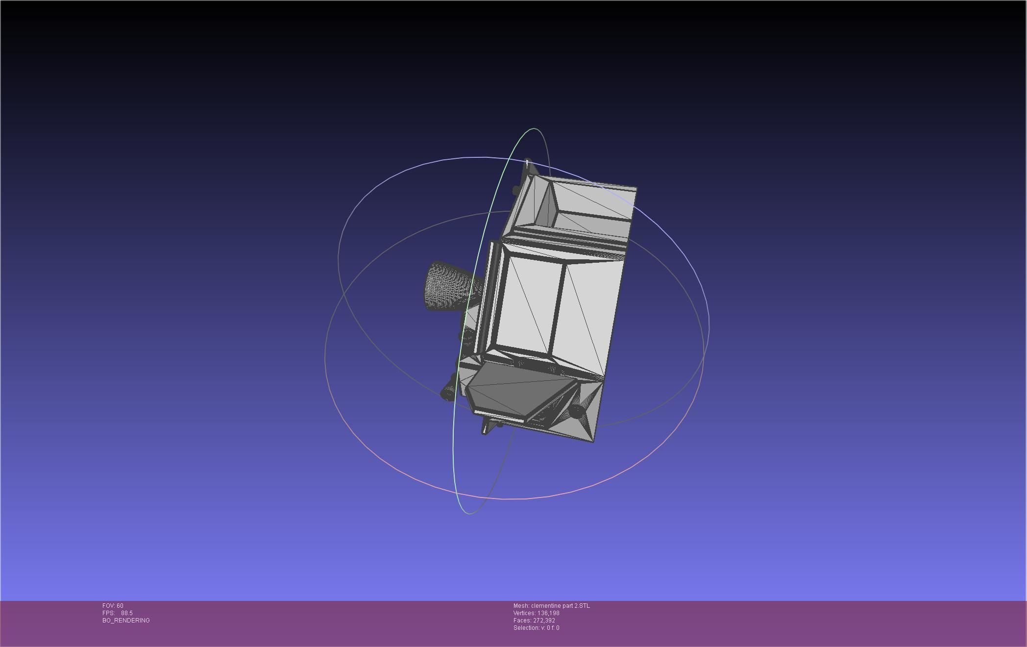 NASA Clementine Printable Model 3D print model_94