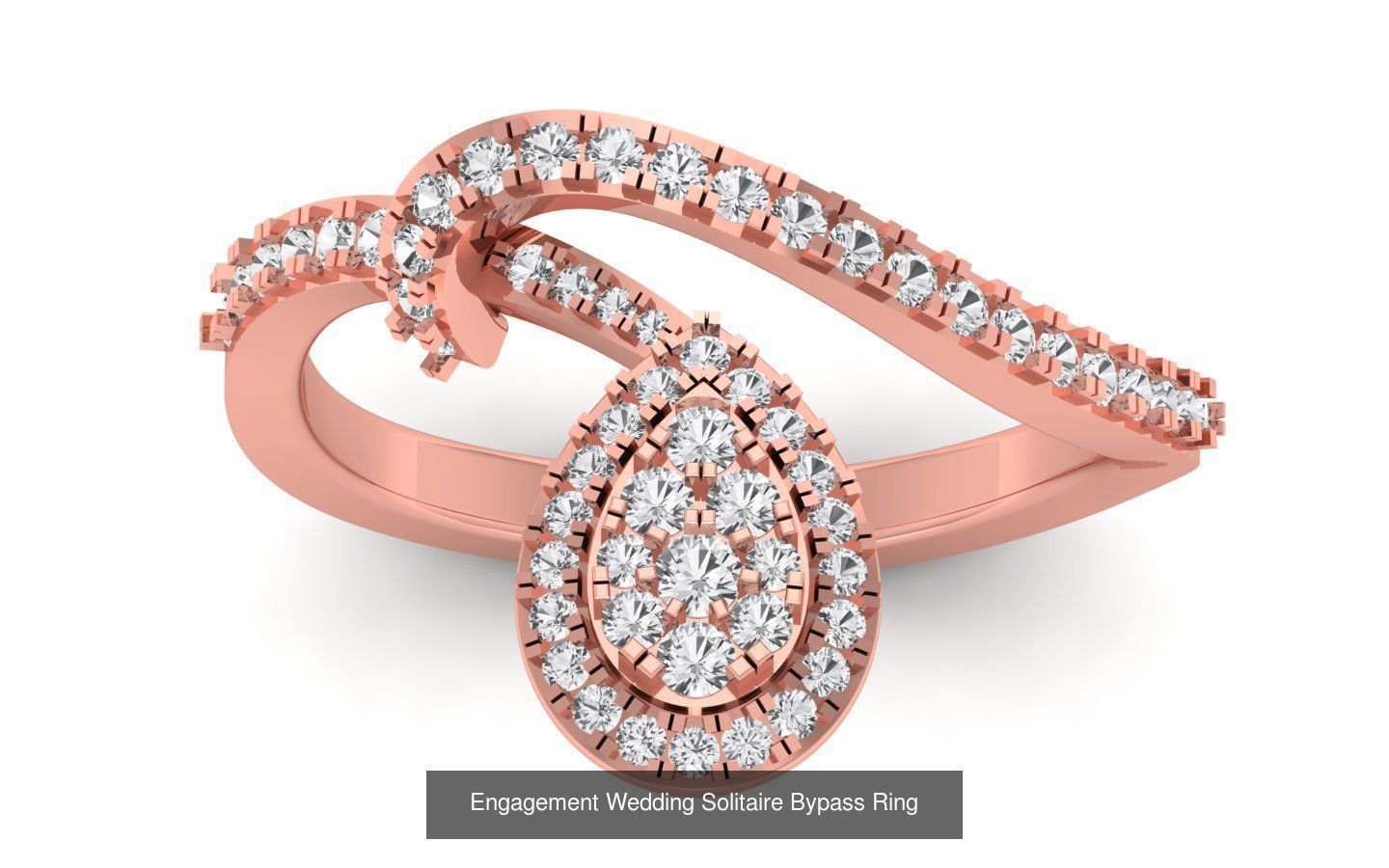 40 Solitaire Engagement Wedding Women Bypass Ring Collection _43