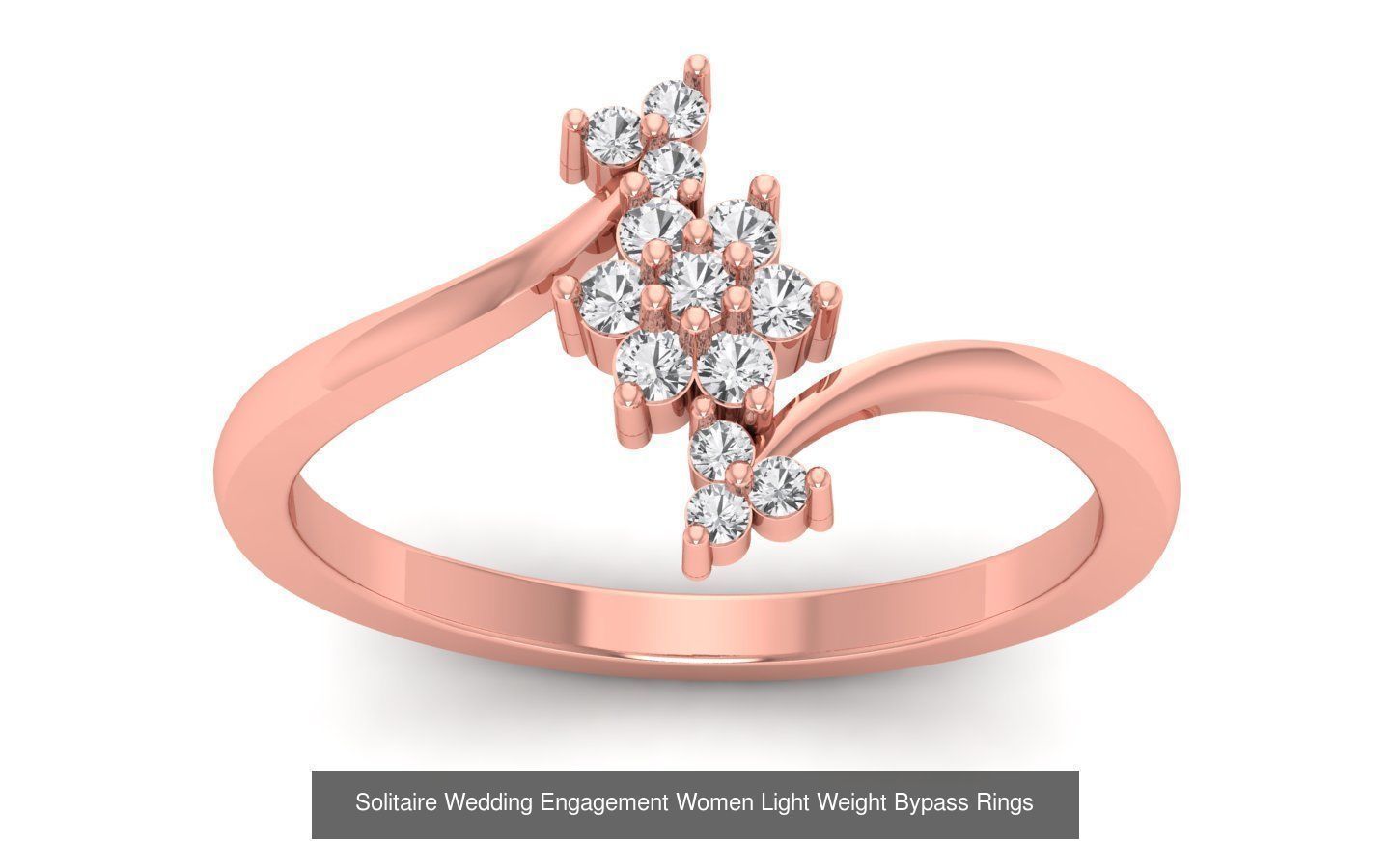 40 Solitaire Engagement Wedding Women Bypass Ring Collection _30