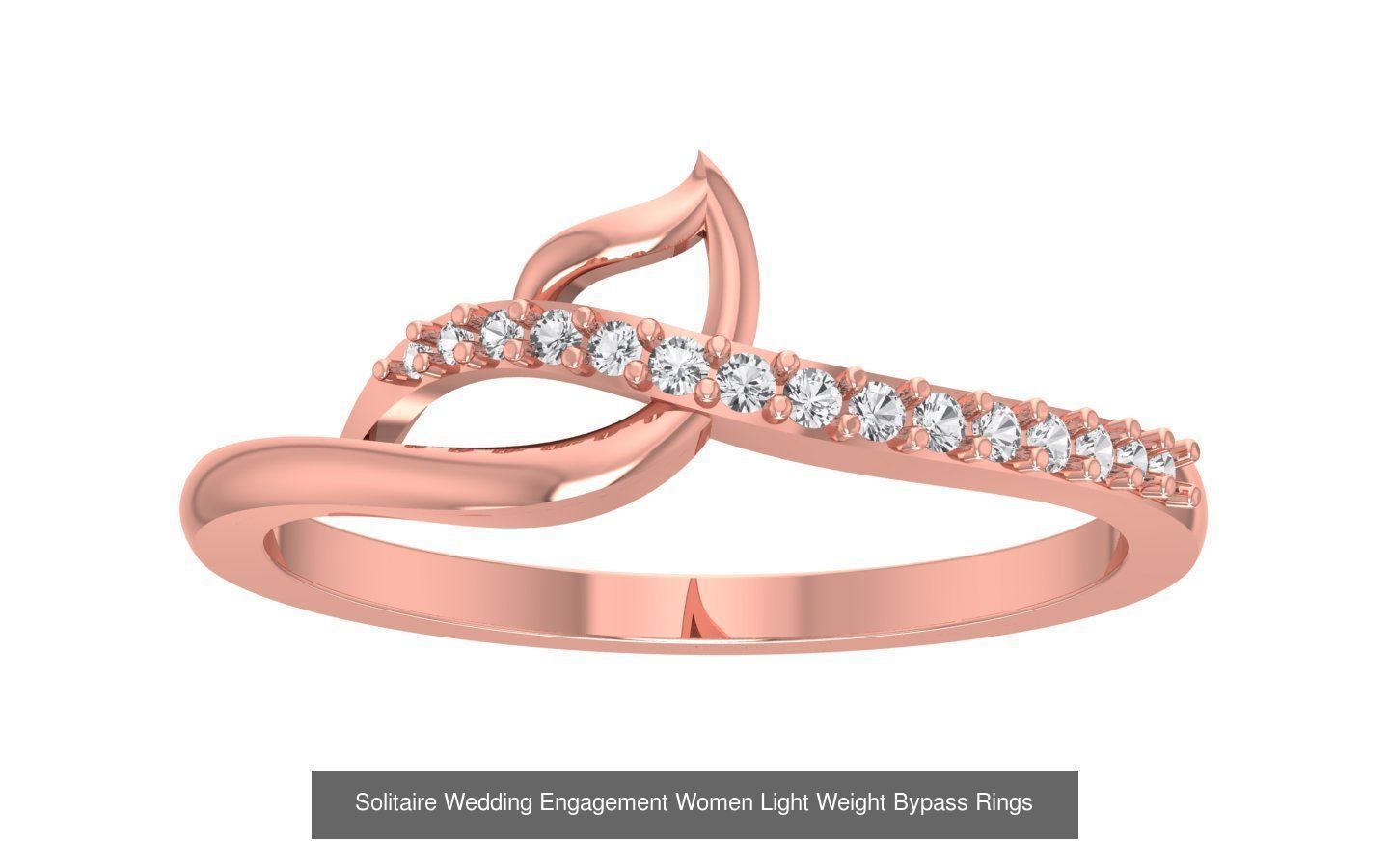 40 Solitaire Engagement Wedding Women Bypass Ring Collection _31