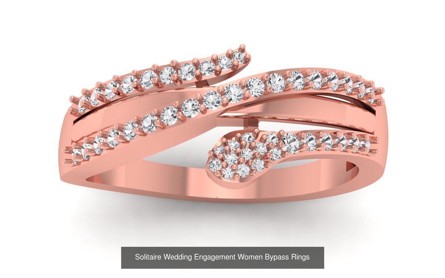 40 Solitaire Engagement Wedding Women Bypass Ring Collection _15