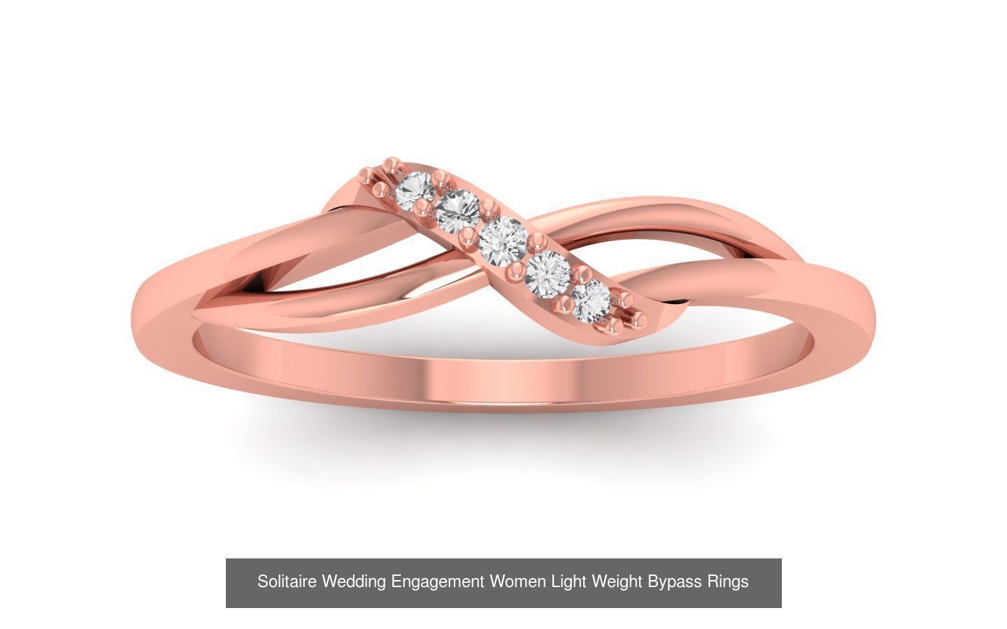40 Solitaire Engagement Wedding Women Bypass Ring Collection _20