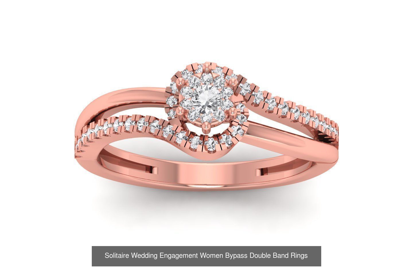 40 Solitaire Engagement Wedding Women Bypass Ring Collection _13
