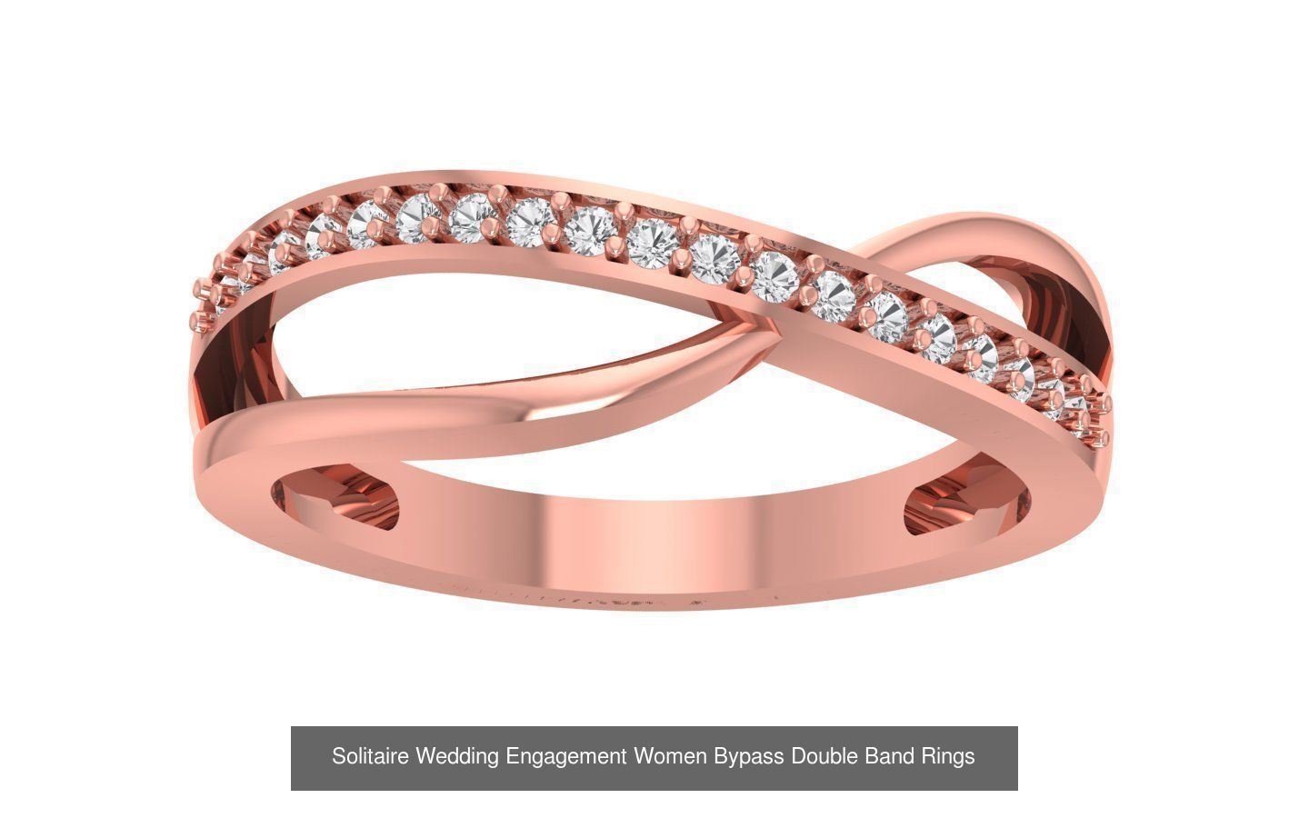 40 Solitaire Engagement Wedding Women Bypass Ring Collection _16