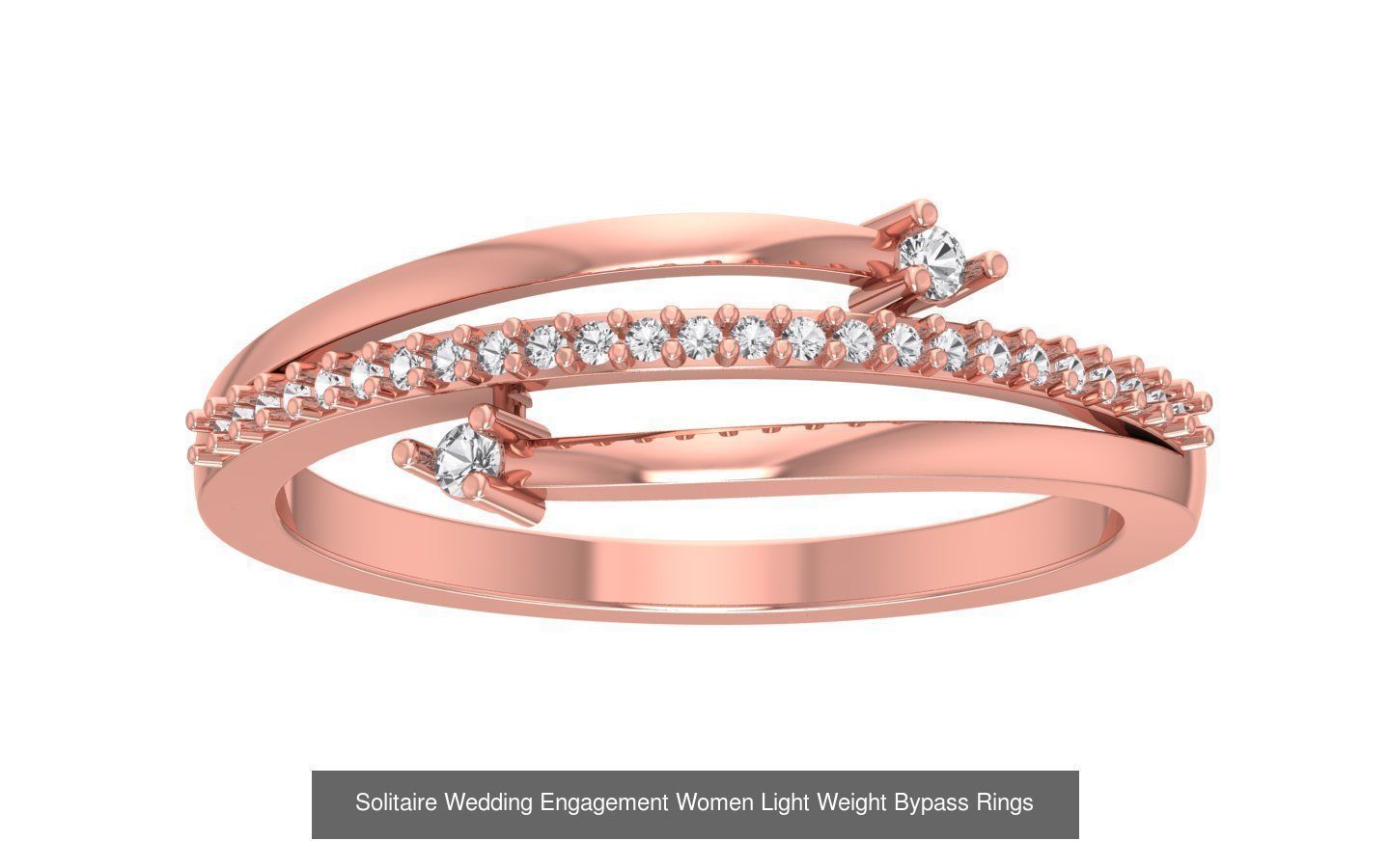 40 Solitaire Engagement Wedding Women Bypass Ring Collection _27