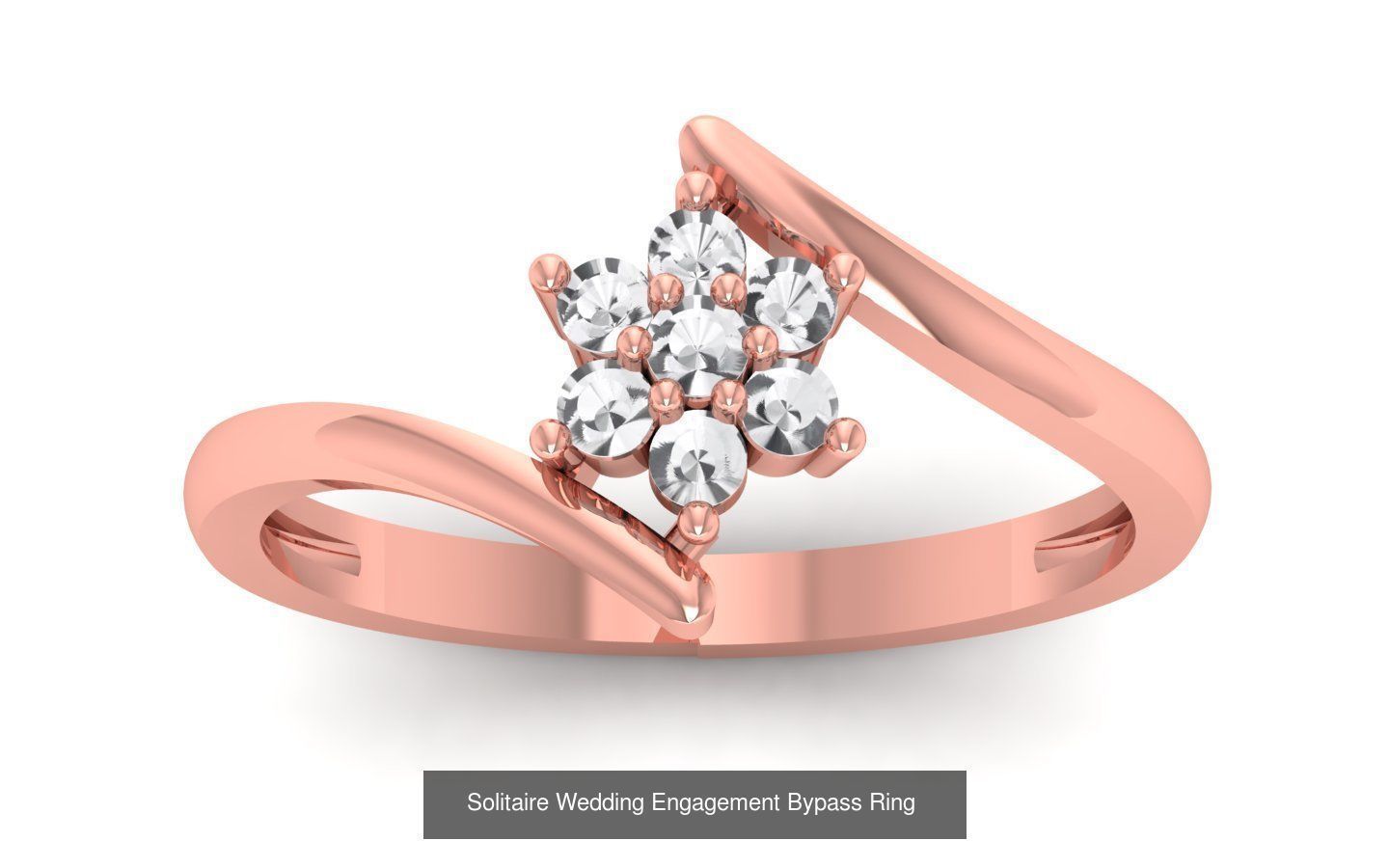 40 Solitaire Engagement Wedding Women Bypass Ring Collection _39