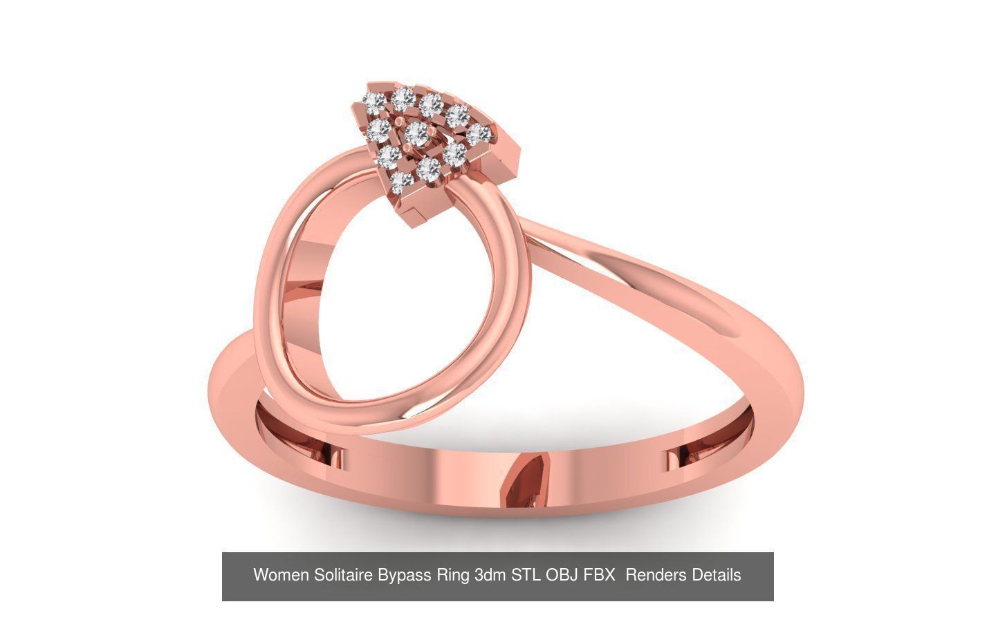 40 Solitaire Engagement Wedding Women Bypass Ring Collection _7