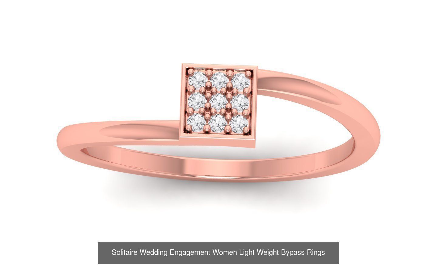 40 Solitaire Engagement Wedding Women Bypass Ring Collection _29