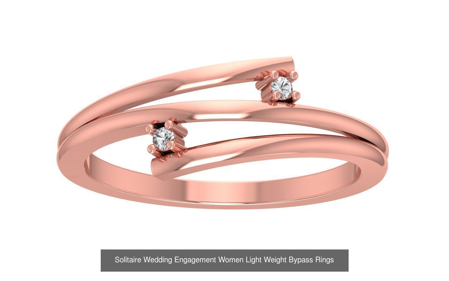 40 Solitaire Engagement Wedding Women Bypass Ring Collection _24