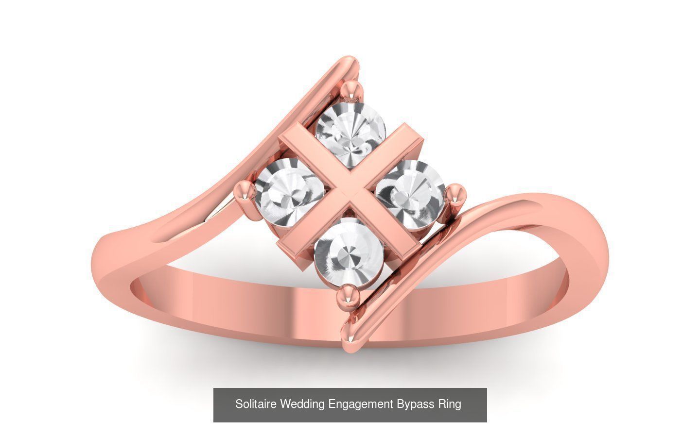 40 Solitaire Engagement Wedding Women Bypass Ring Collection _32