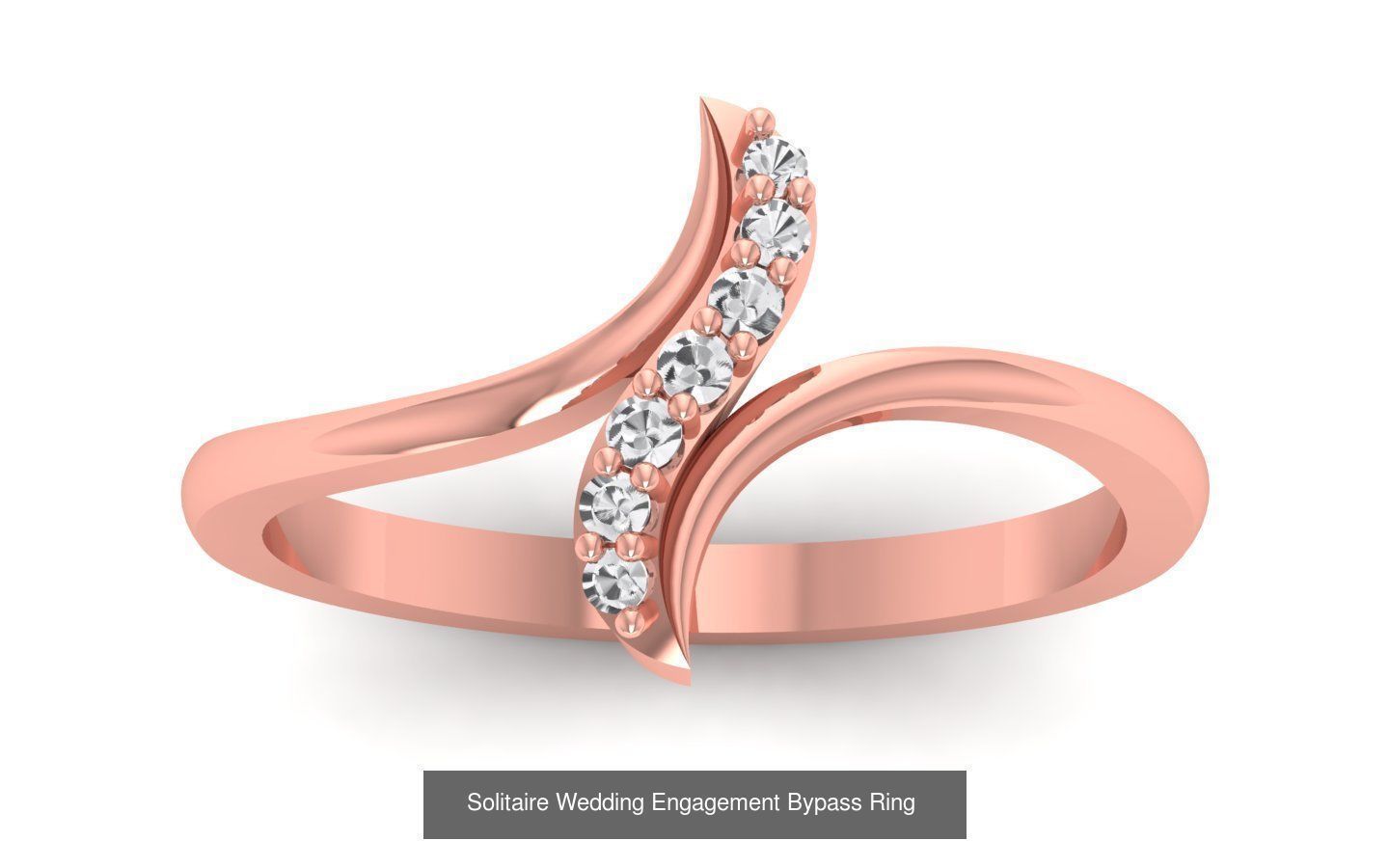 40 Solitaire Engagement Wedding Women Bypass Ring Collection _35