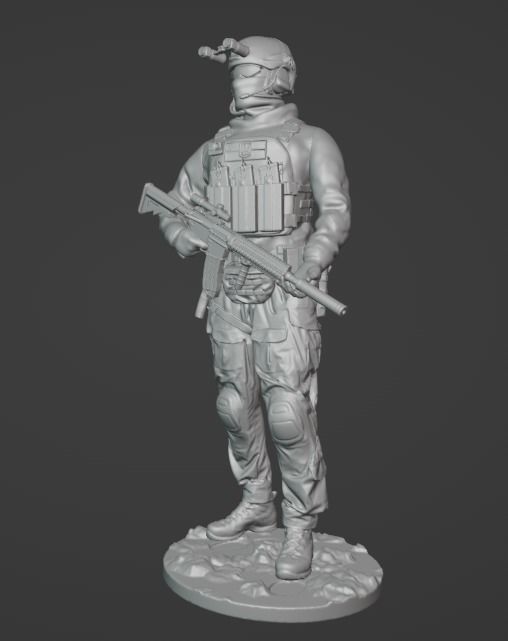 Ukrainian SSO Soldier figure modern warrior ready to print 3D print model_1