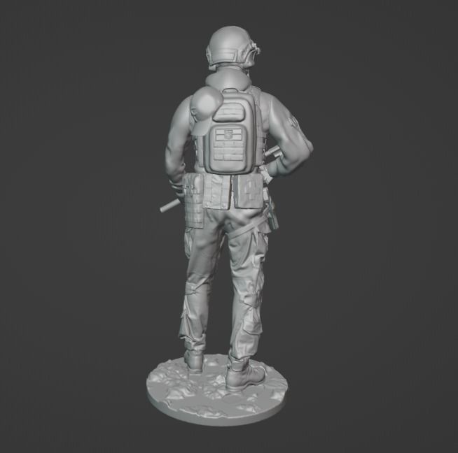 Ukrainian SSO Soldier figure modern warrior ready to print 3D print model_11