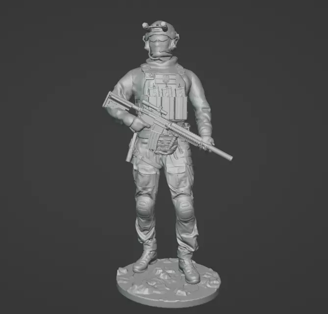 Ukrainian SSO Soldier figure modern warrior ready to print 3D print model_0