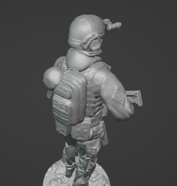 Ukrainian SSO Soldier figure modern warrior ready to print 3D print model_13