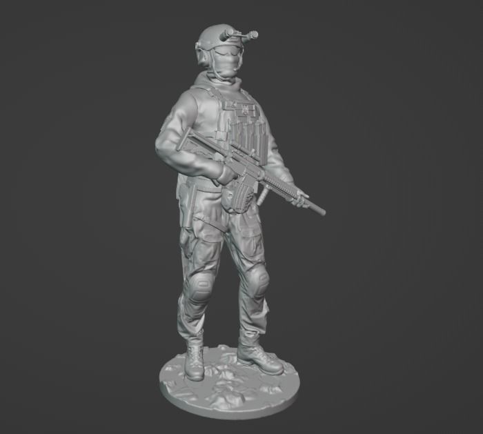 Ukrainian SSO Soldier figure modern warrior ready to print 3D print model_9