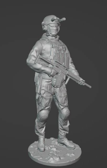 Ukrainian SSO Soldier figure modern warrior ready to print 3D print model_4