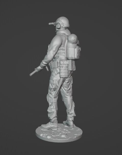 Ukrainian SSO Soldier figure modern warrior ready to print 3D print model_10