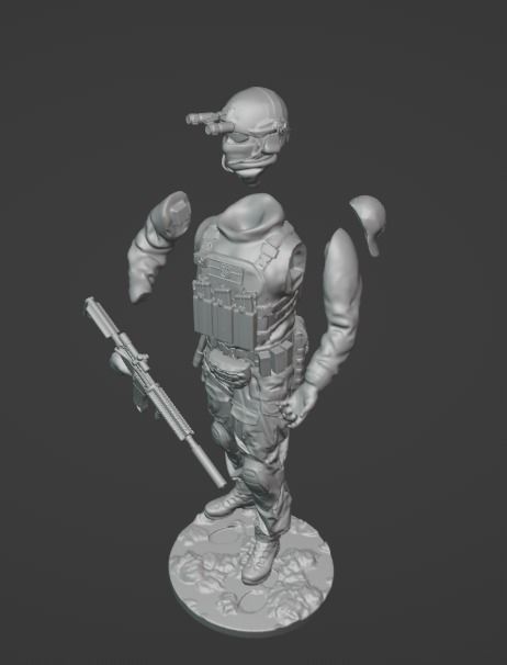 Ukrainian SSO Soldier figure modern warrior ready to print 3D print model_6