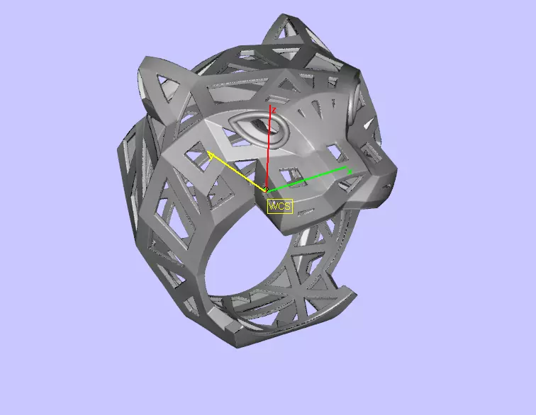 tiger ring 3D print model