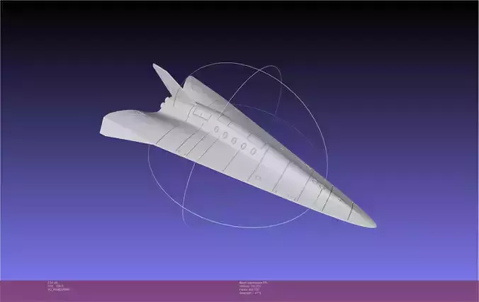 Waverunner Spaceplane Concept Printable Model 3D print model
