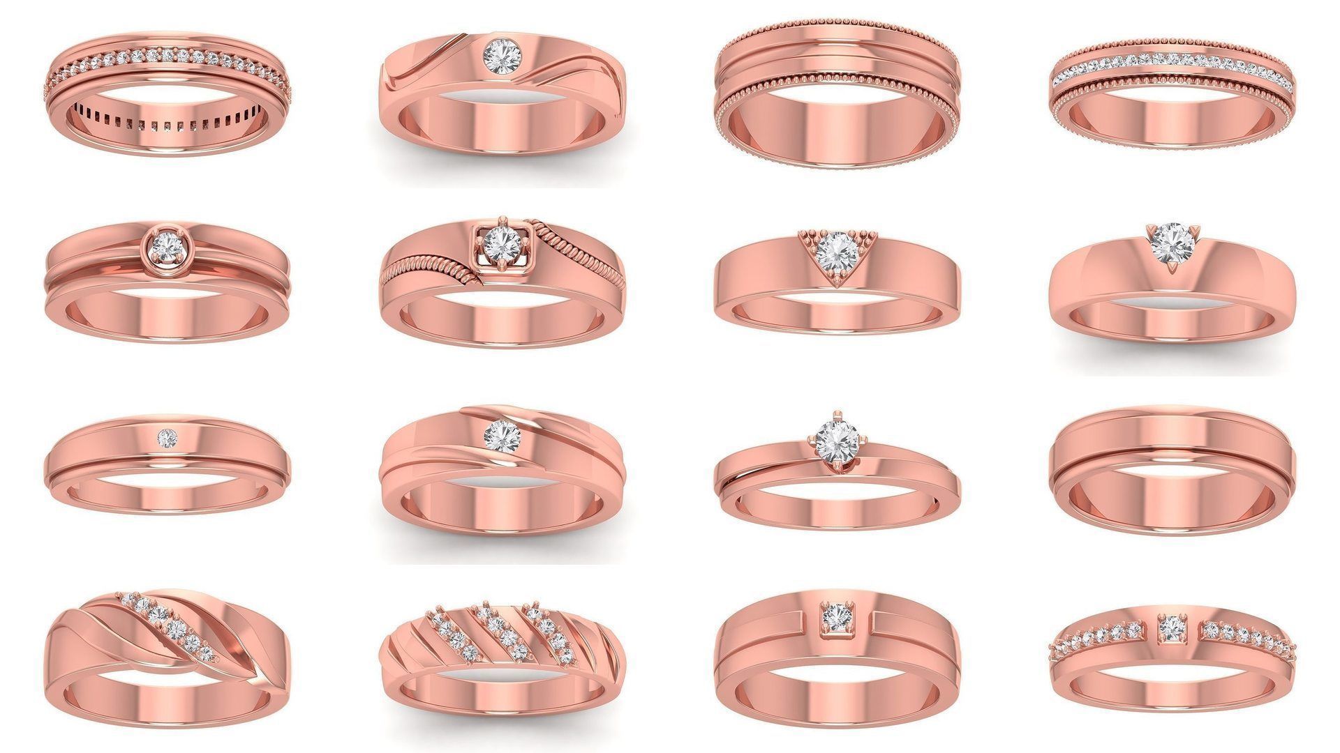 78 Solitaire Engagement Wedding Women Band Ring Collection _9