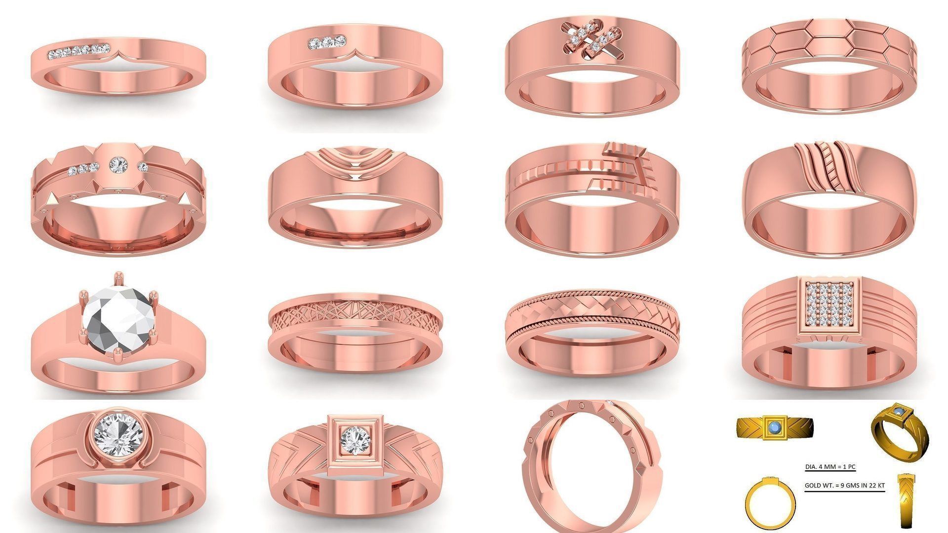 78 Solitaire Engagement Wedding Women Band Ring Collection _11