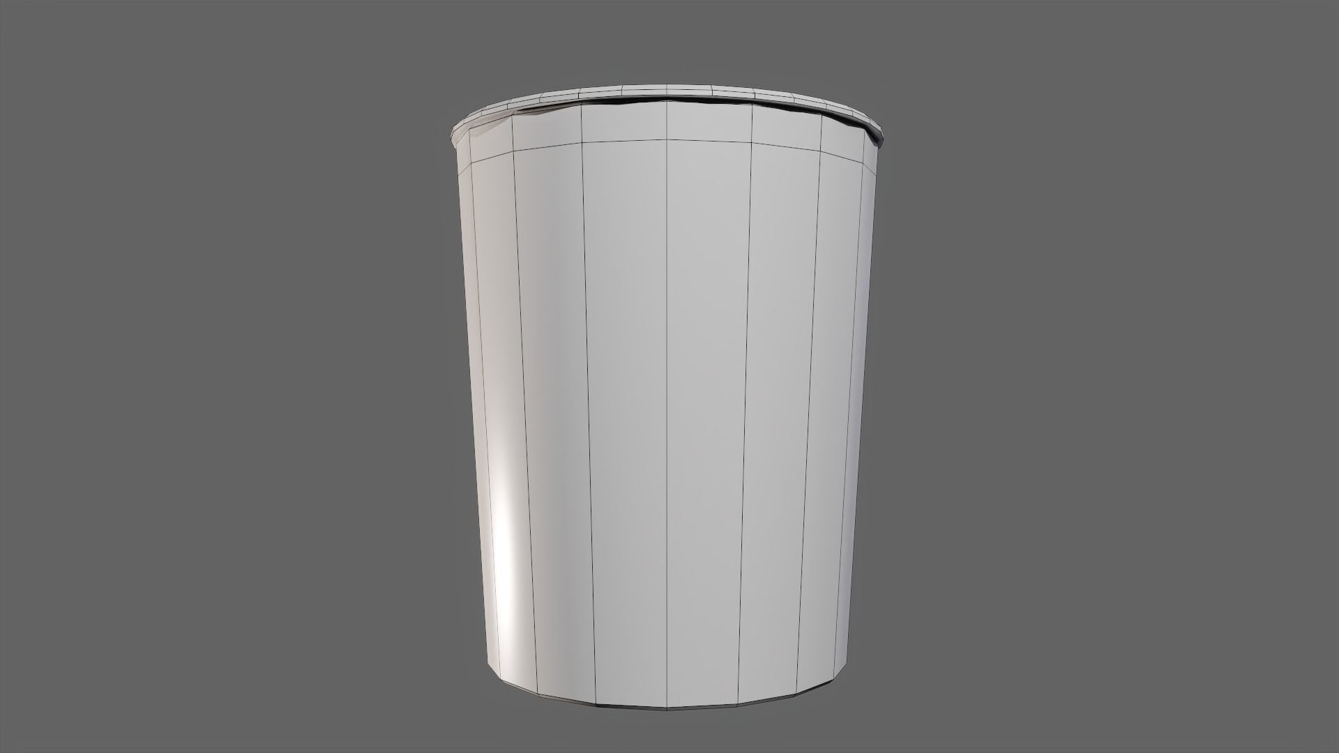 Wicker Basket Free low-poly 3D model_8