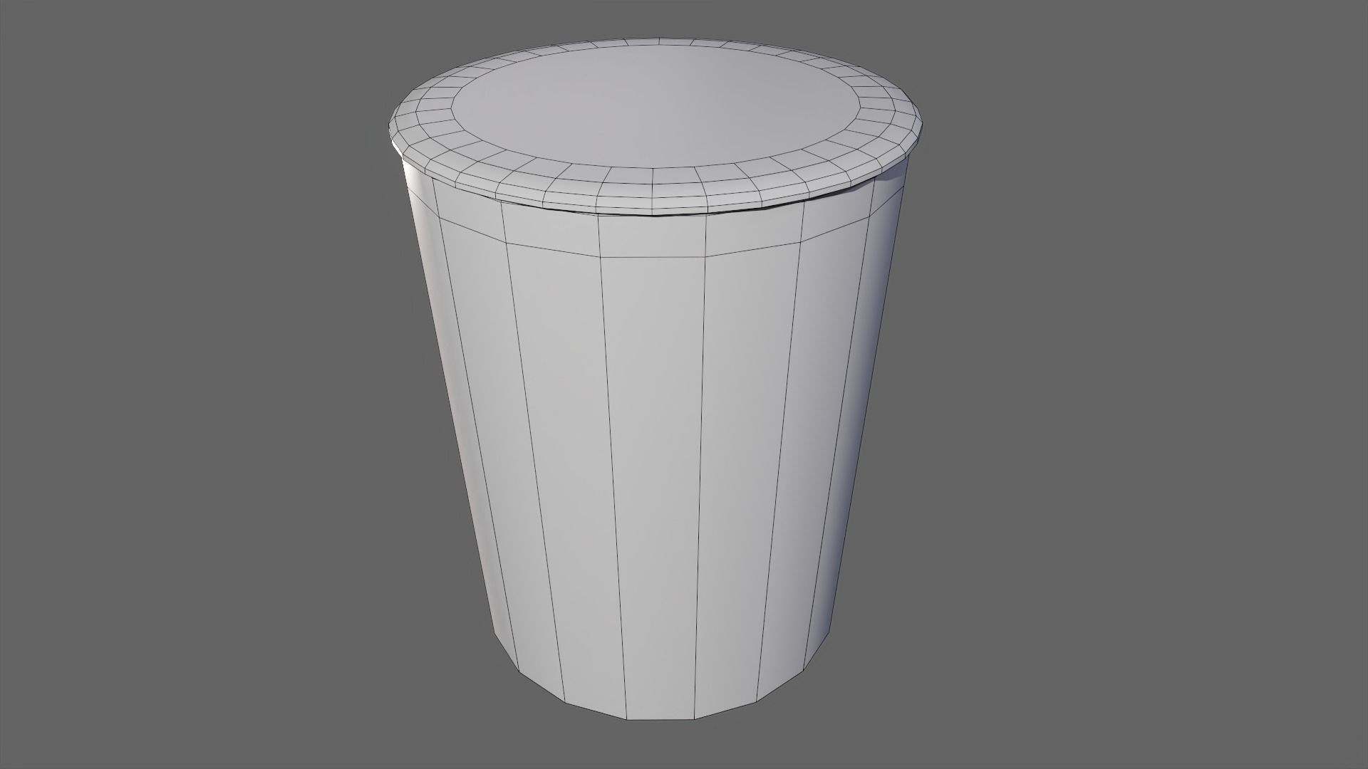 Wicker Basket Free low-poly 3D model_2
