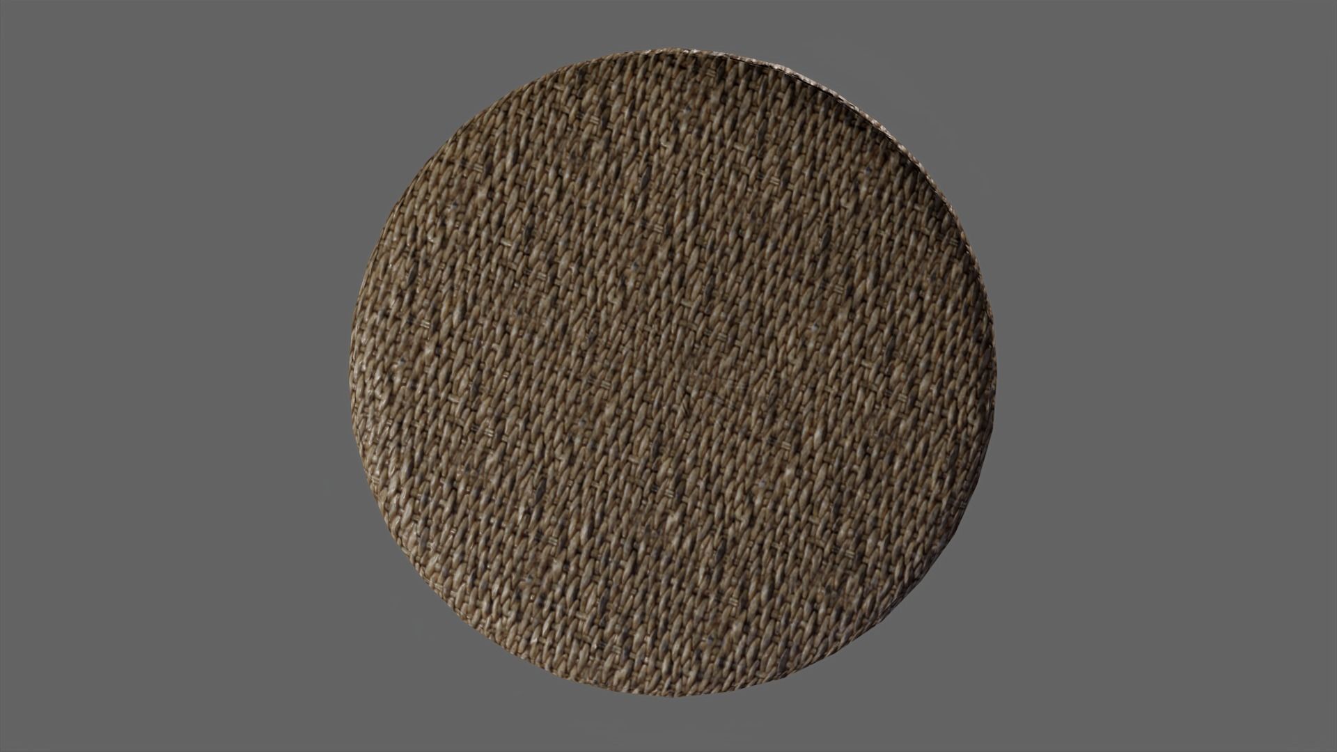 Wicker Basket Free low-poly 3D model_4