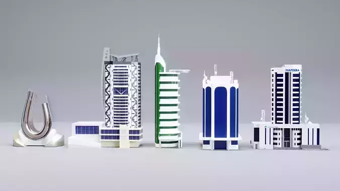 BUILDINGS group of in city