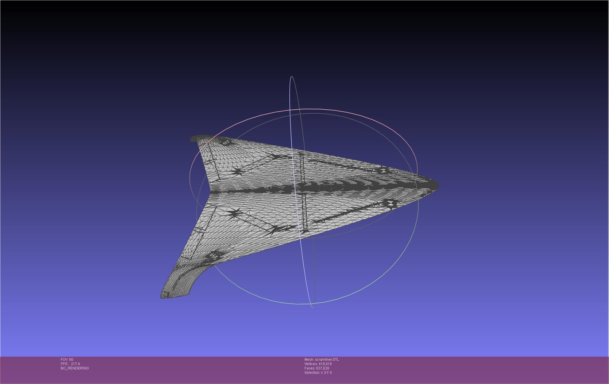 Hypersonic Scramjet Airliner Concept Printable Miniature 3D print model_38