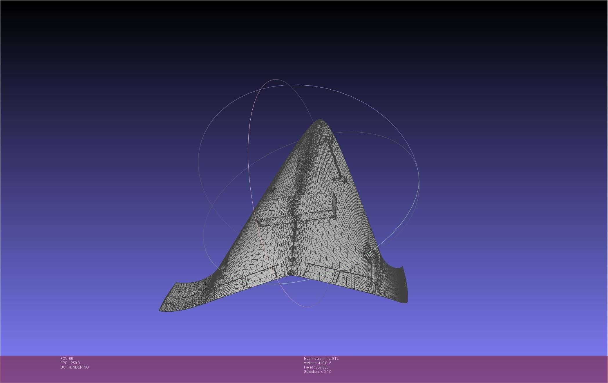 Hypersonic Scramjet Airliner Concept Printable Miniature 3D print model_52