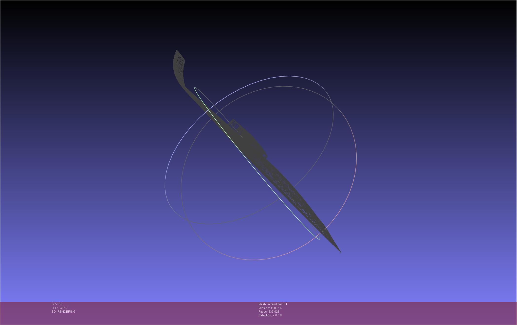 Hypersonic Scramjet Airliner Concept Printable Miniature 3D print model_41