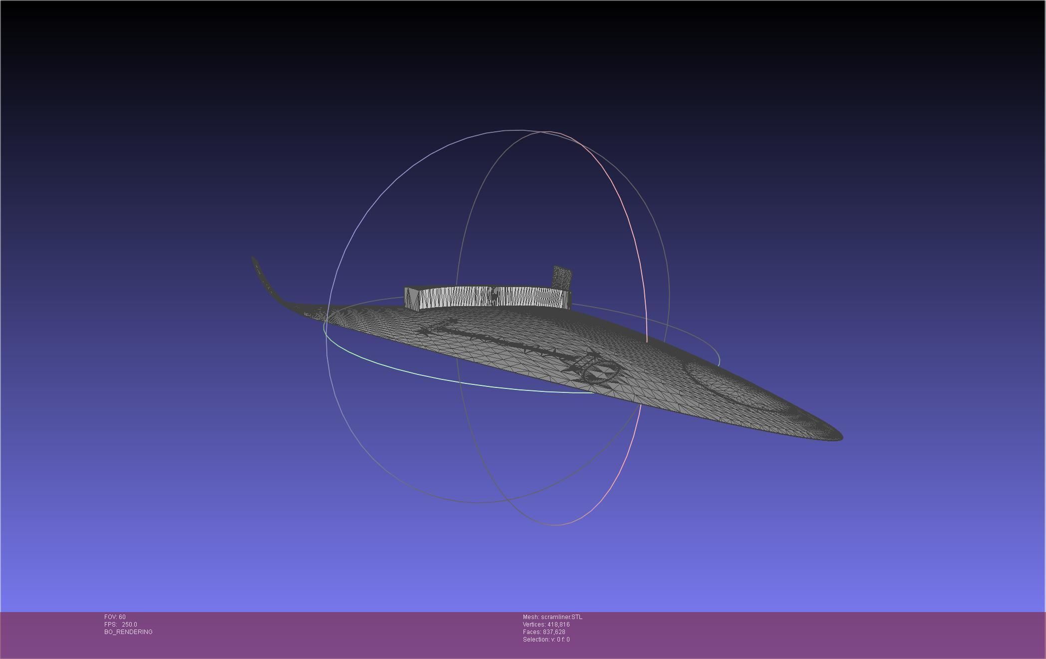 Hypersonic Scramjet Airliner Concept Printable Miniature 3D print model_46