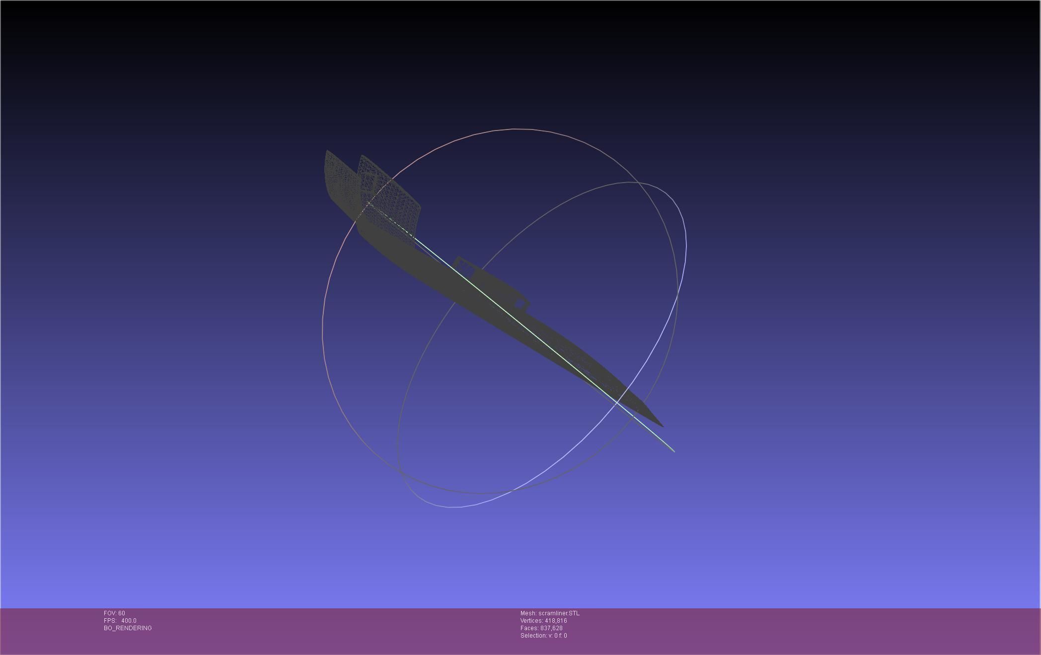 Hypersonic Scramjet Airliner Concept Printable Miniature 3D print model_42