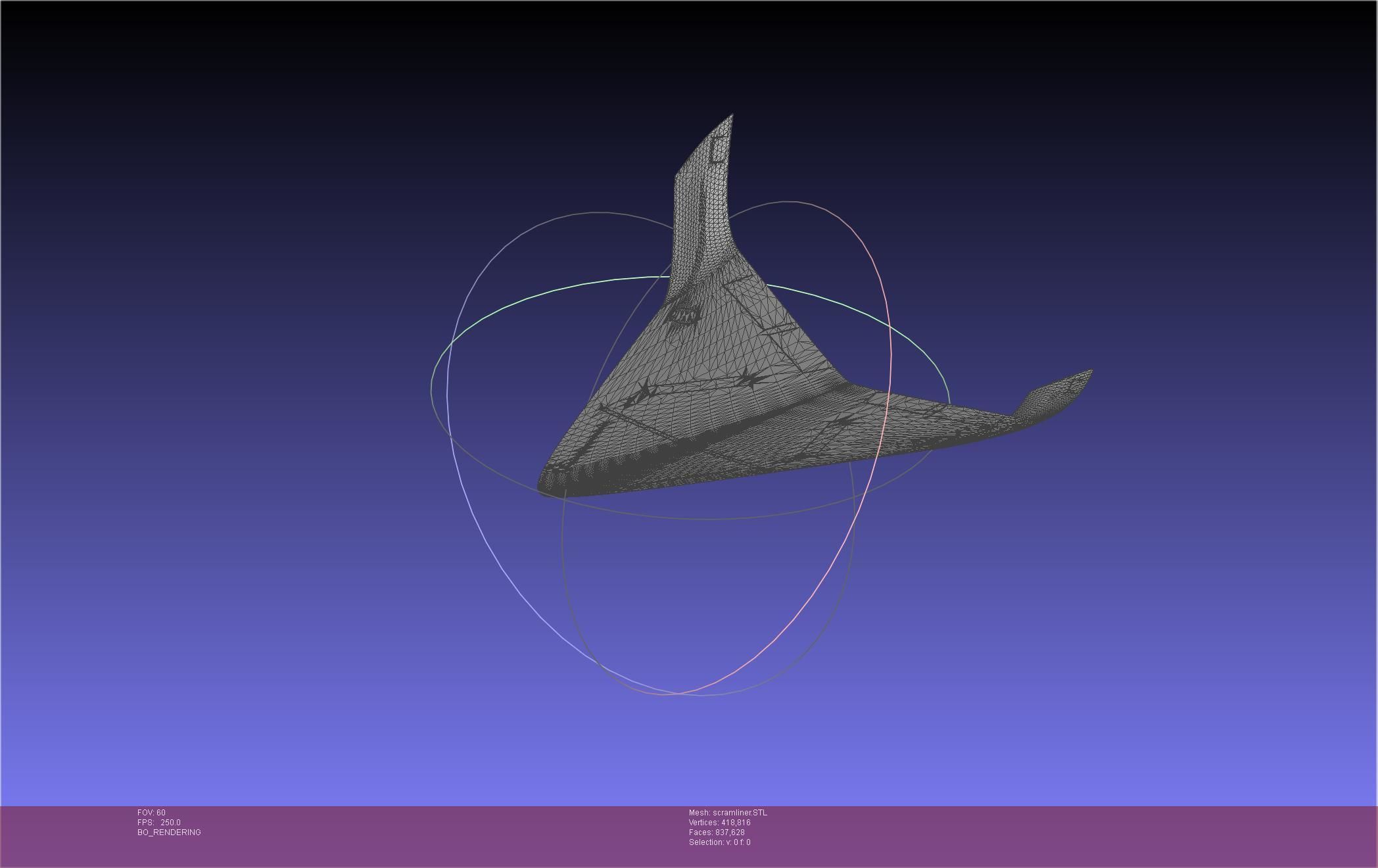 Hypersonic Scramjet Airliner Concept Printable Miniature 3D print model_51