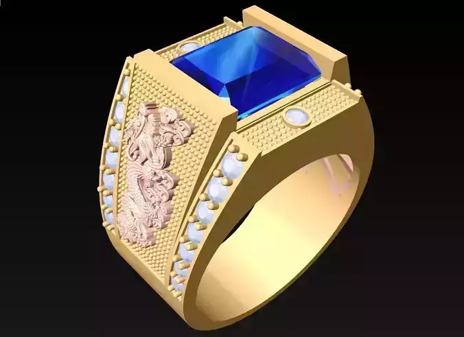 Dragon Ring - Mens Ring - N2541