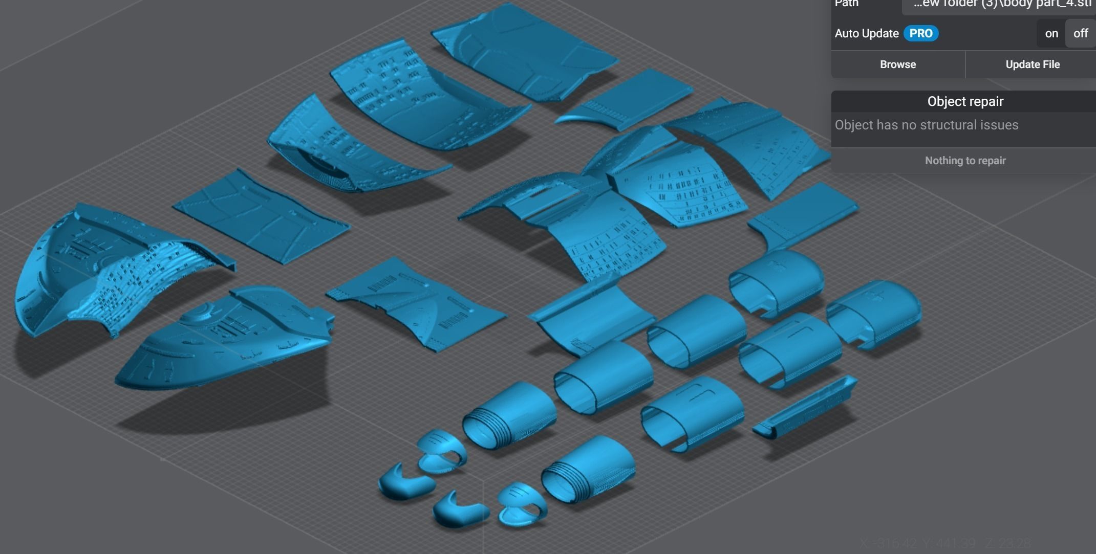 Enterprise D scale model 3D print model_18