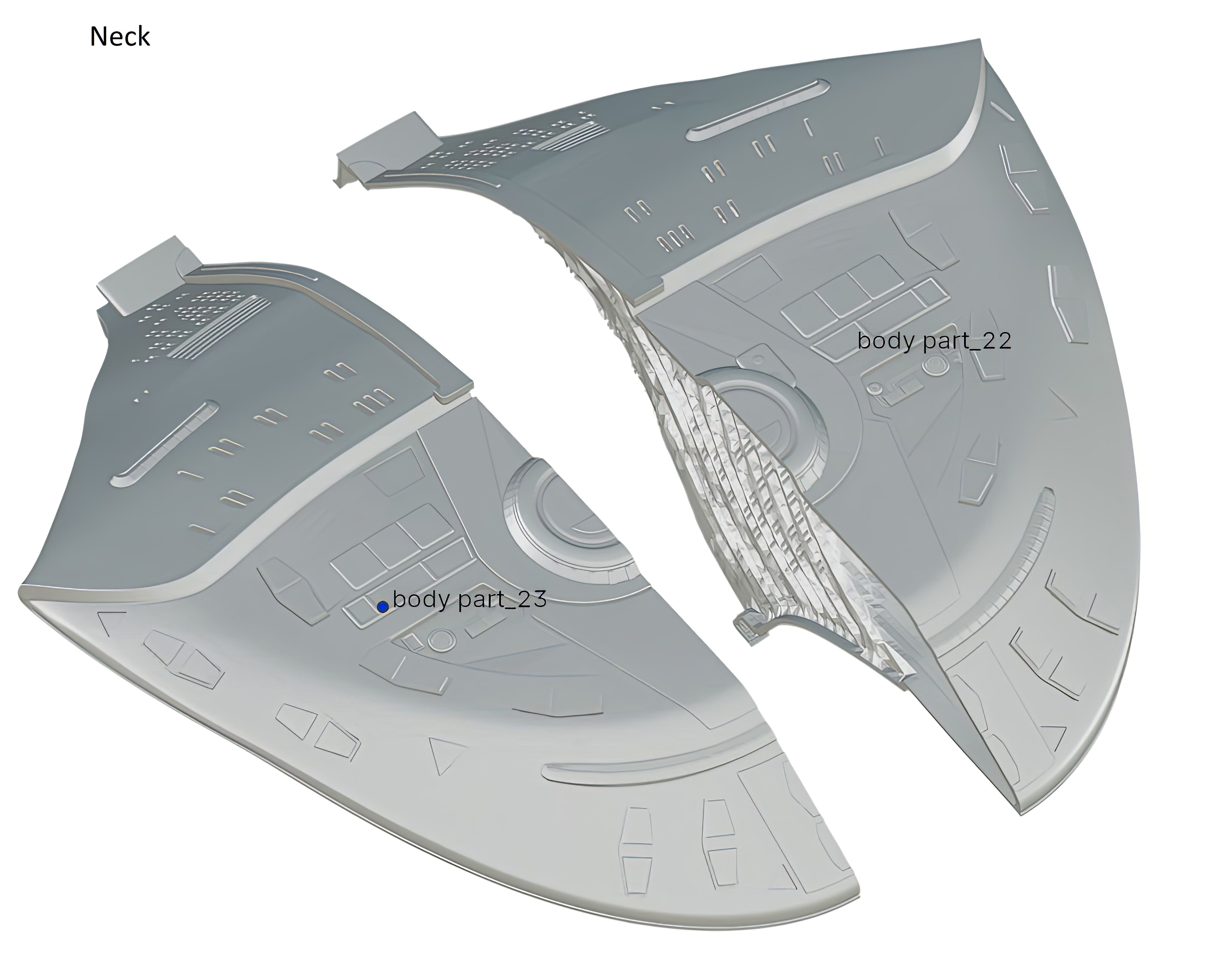 Enterprise D scale model 3D print model_8
