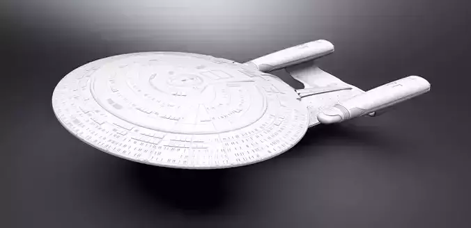Enterprise D scale model 3D print model