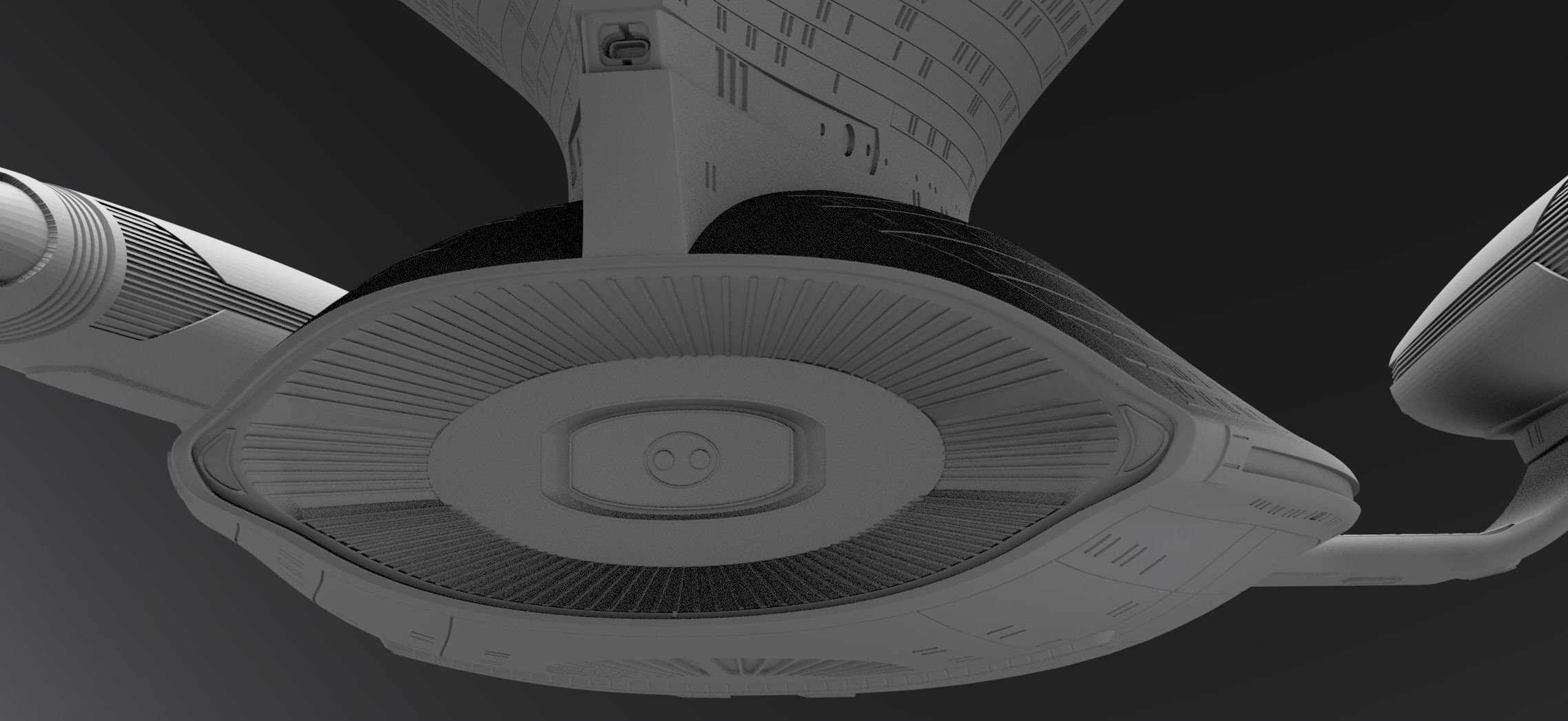Enterprise D scale model 3D print model_15