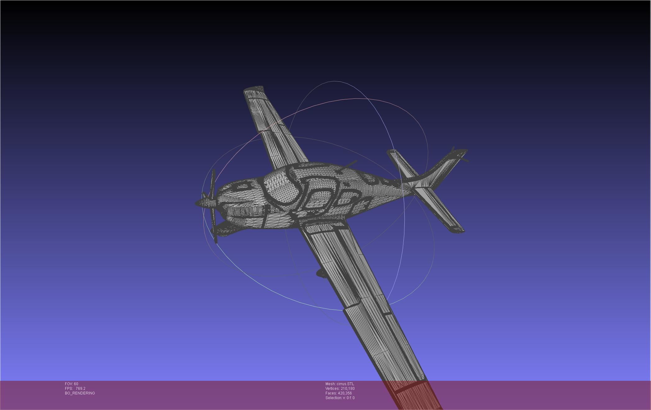 SR22 Cirrus Airplane Printable Miniature 3D print model_54