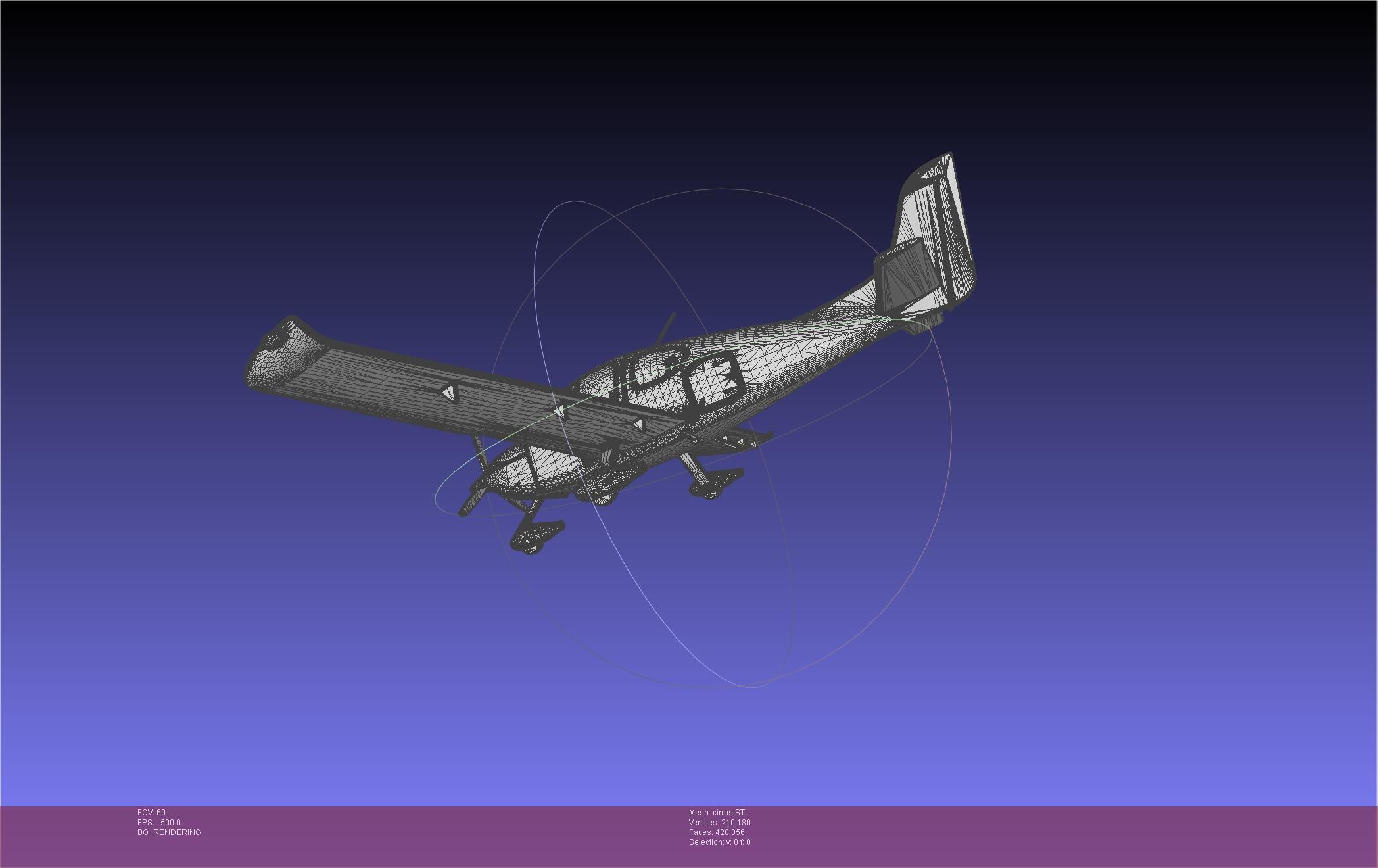 SR22 Cirrus Airplane Printable Miniature 3D print model_47