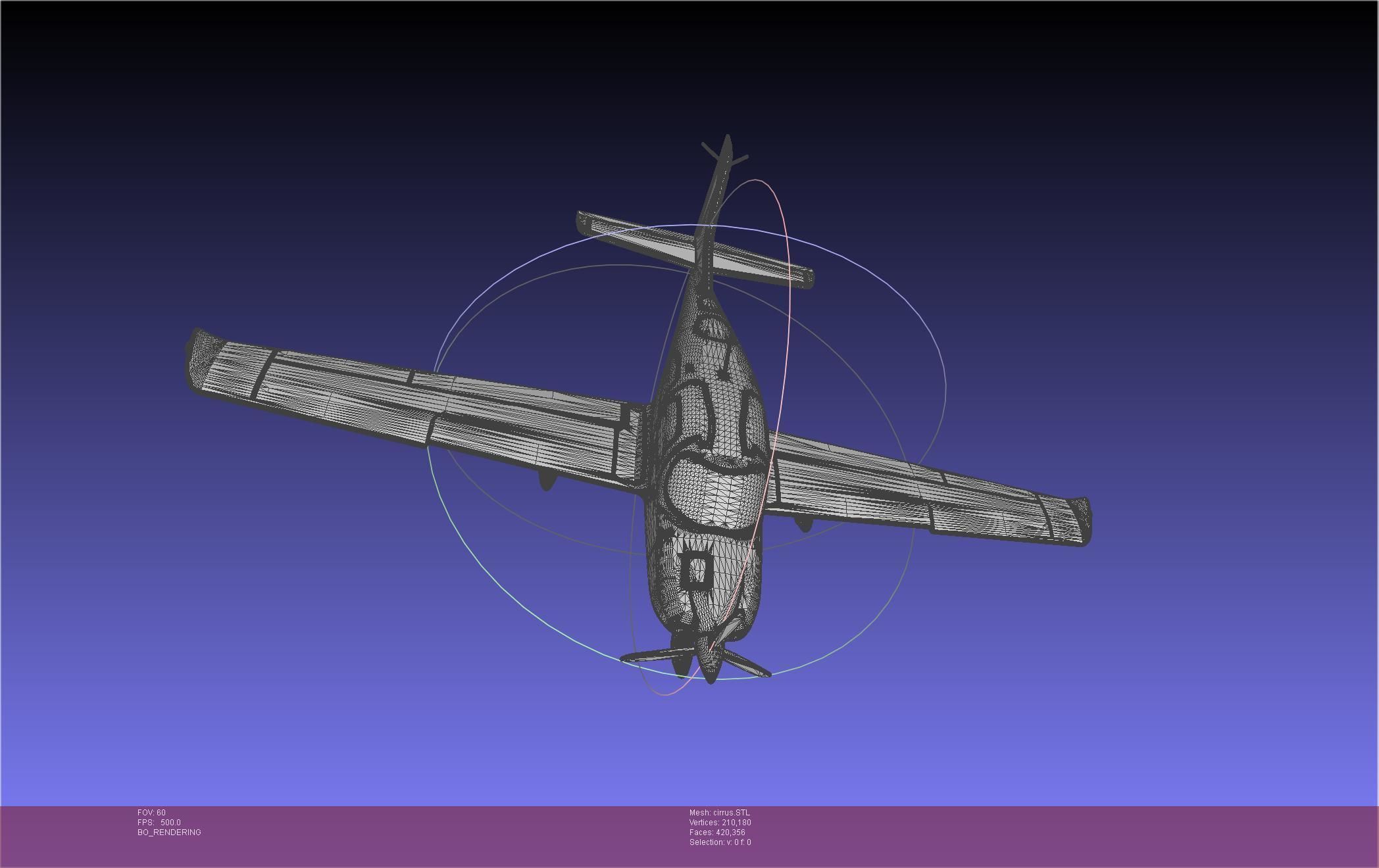 SR22 Cirrus Airplane Printable Miniature 3D print model_52