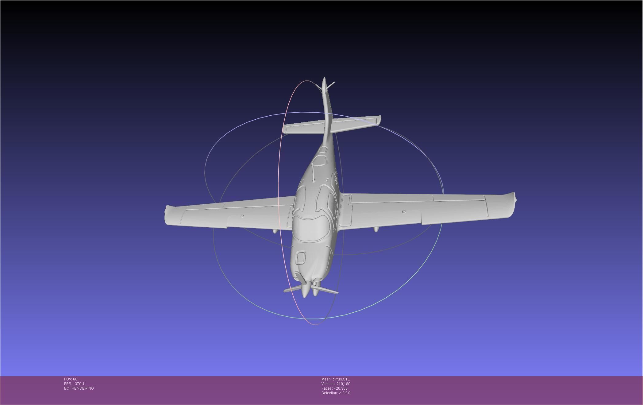 SR22 Cirrus Airplane Printable Miniature 3D print model_17