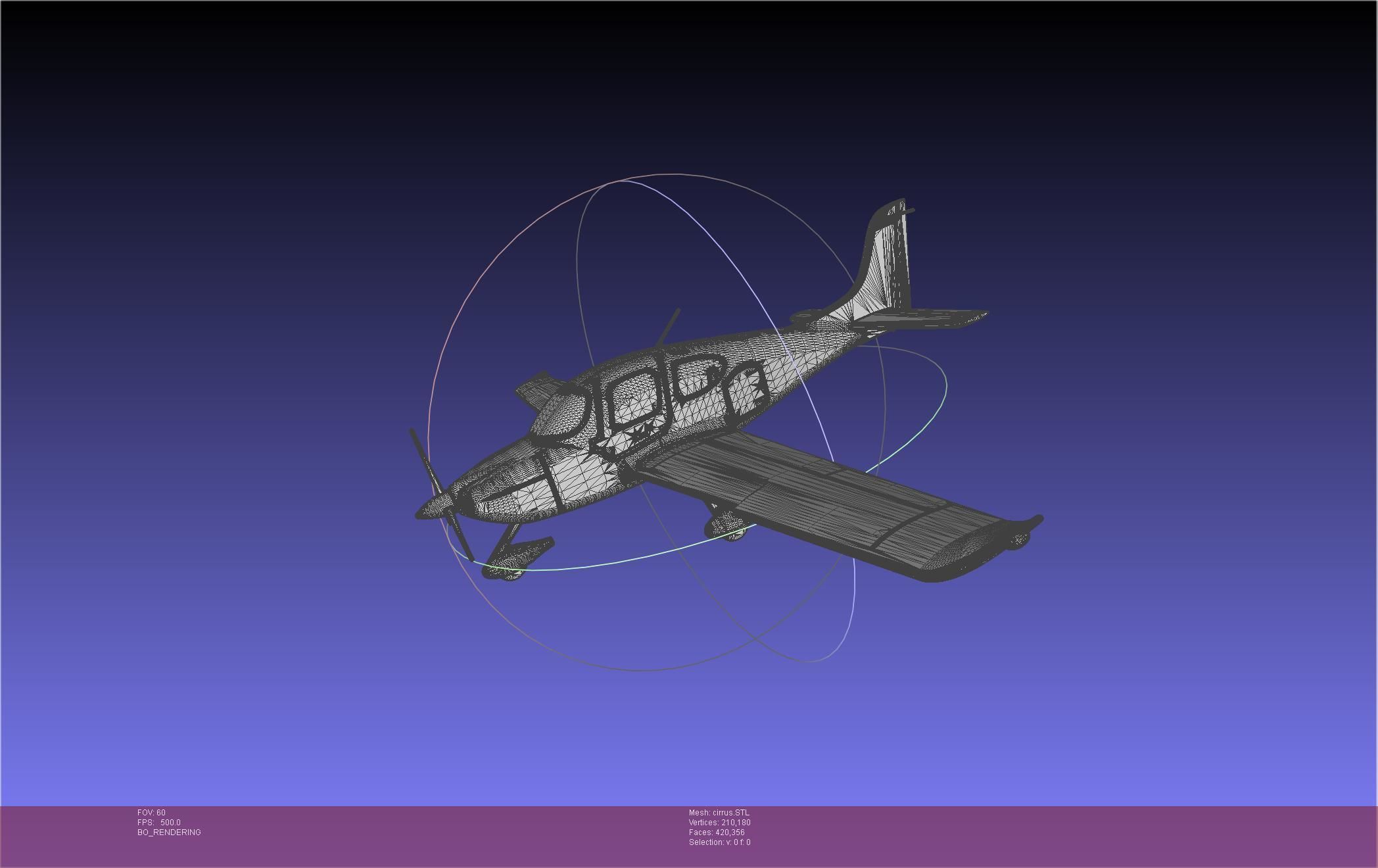 SR22 Cirrus Airplane Printable Miniature 3D print model_46